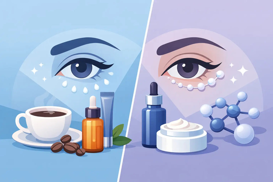 Caffeine vs Peptide Eye Care: What Works?