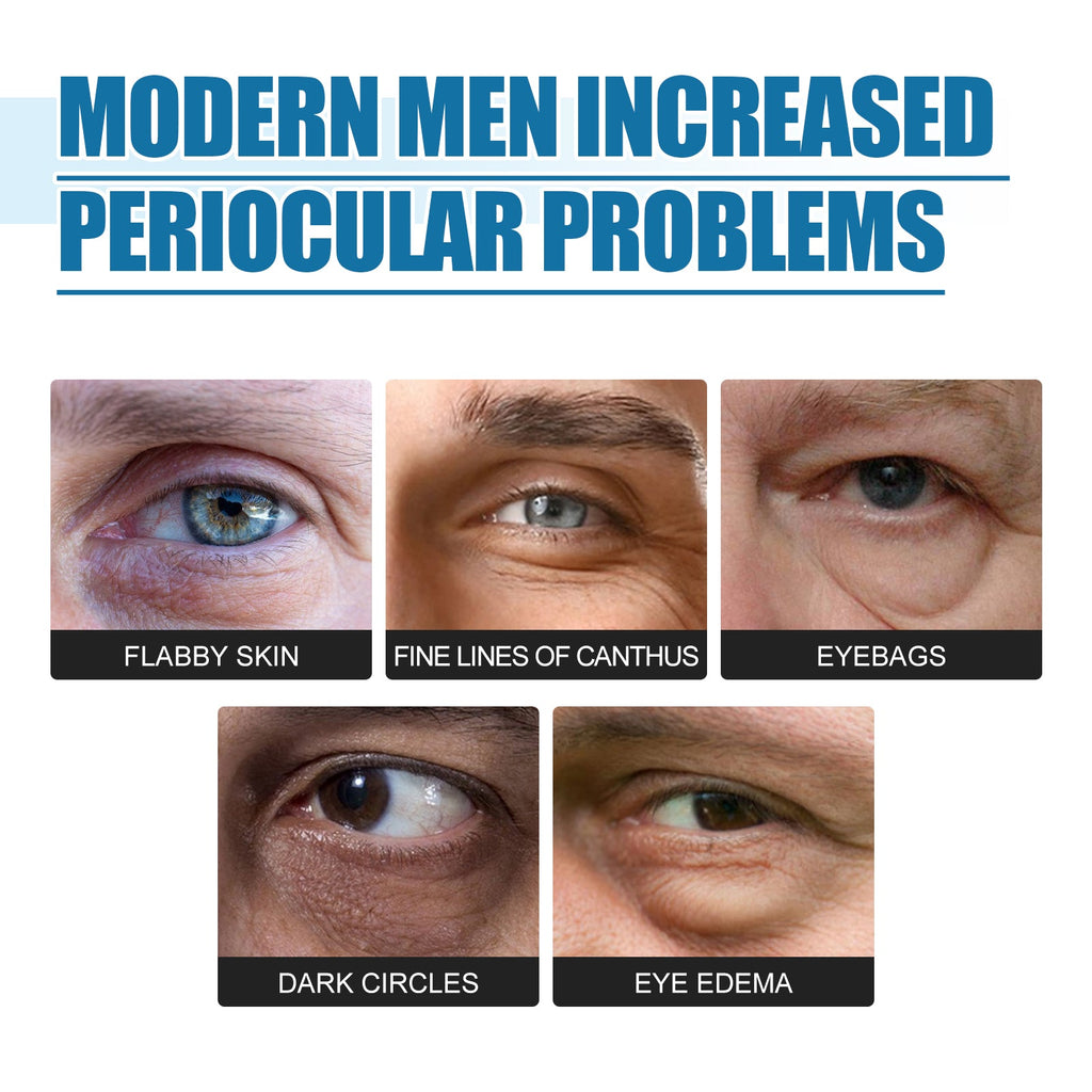 Men's Eye Serum Reduces Fine Lines, Bags, Dark Circles, Moisturizes, Firming, Brightening And Anti - Aging Eye Area - Wrinkle Wizard