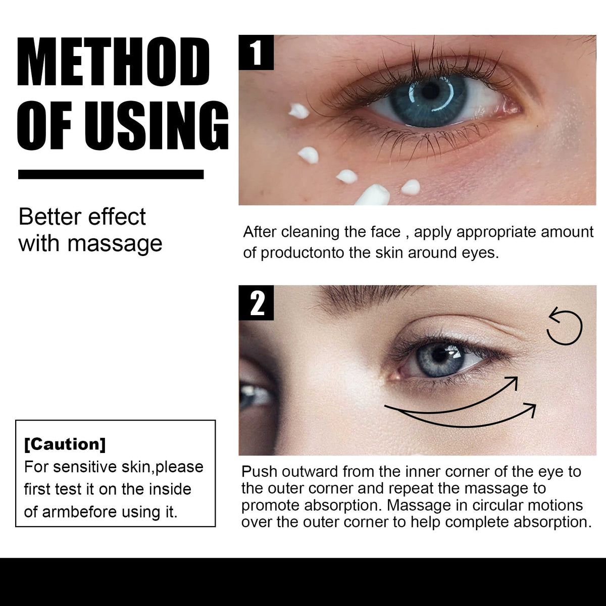 Snake Venom Eye Cream, Firming Eye Bags Hydrating And Reducing Fine Lines Eye Care Eye Cream - Wrinkle Wizard